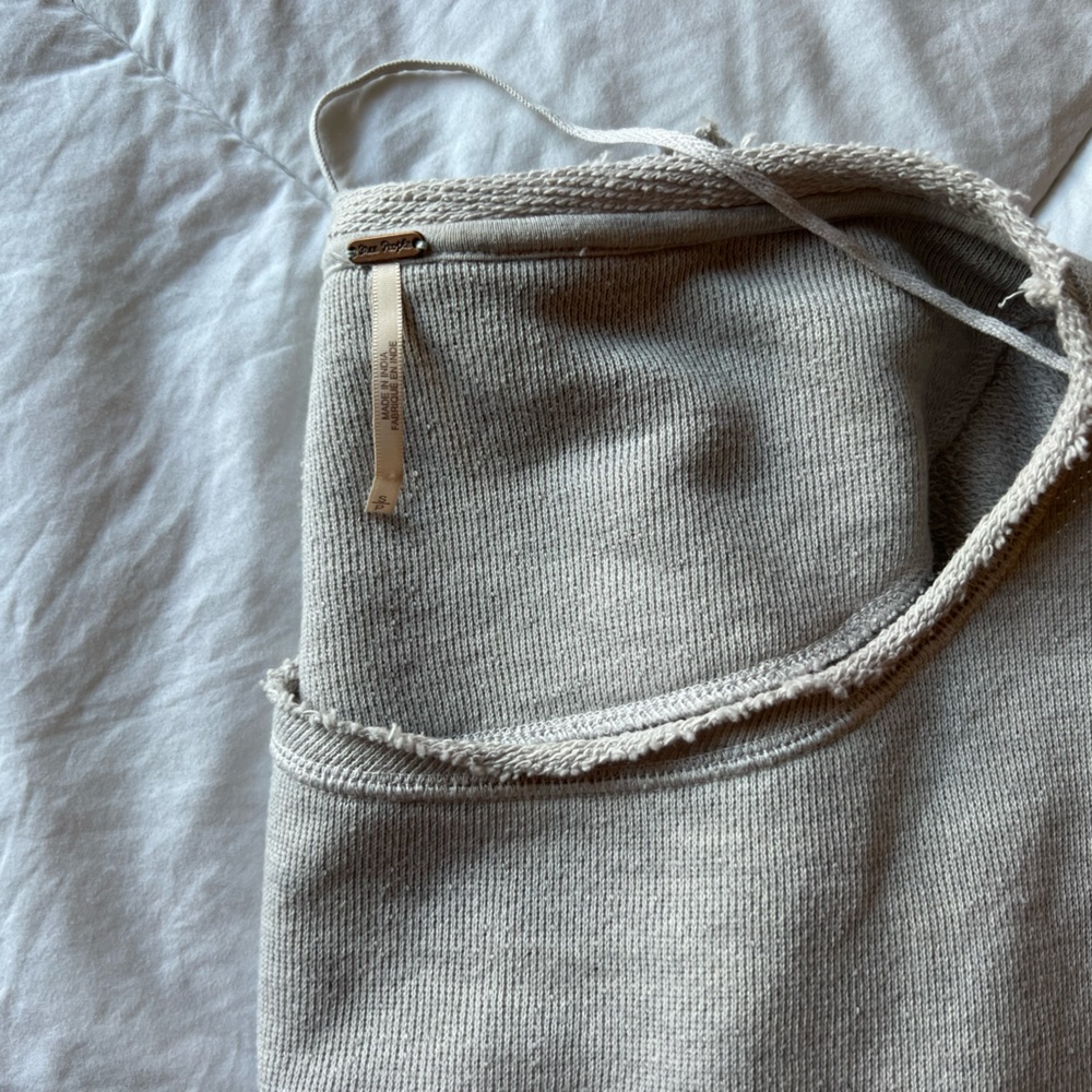 Grey Free People Crewneck